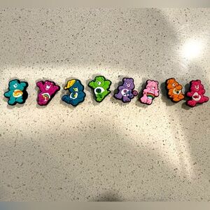 Care Bears multicolor 8 piece croc shoe charms